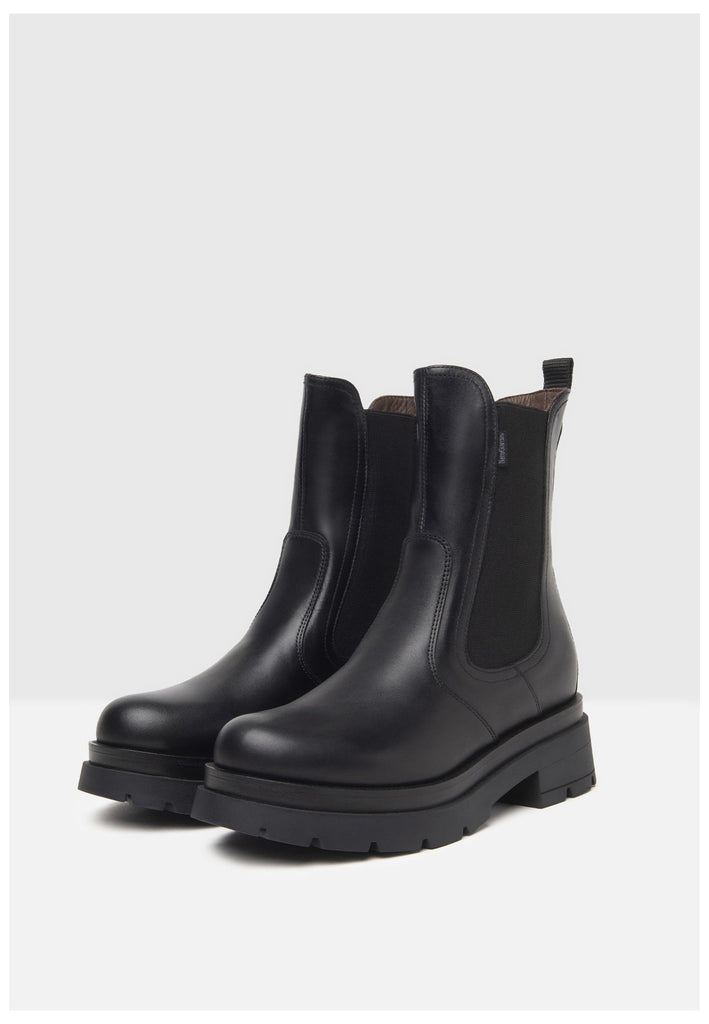 Nero Giardini Stiefelette Leder/Textil Schwarz