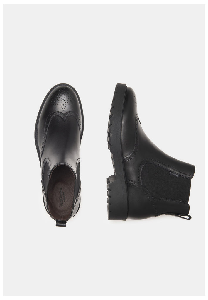 Nero Giardini Stiefelette Leder/Textil Schwarz