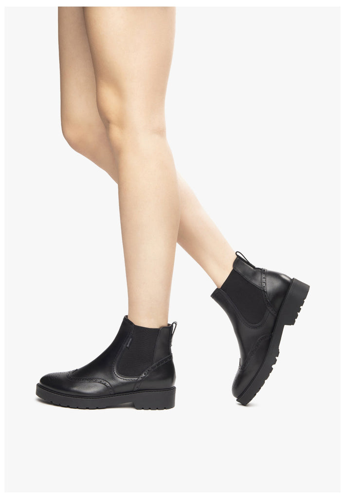 Nero Giardini Stiefelette Leder/Textil Schwarz