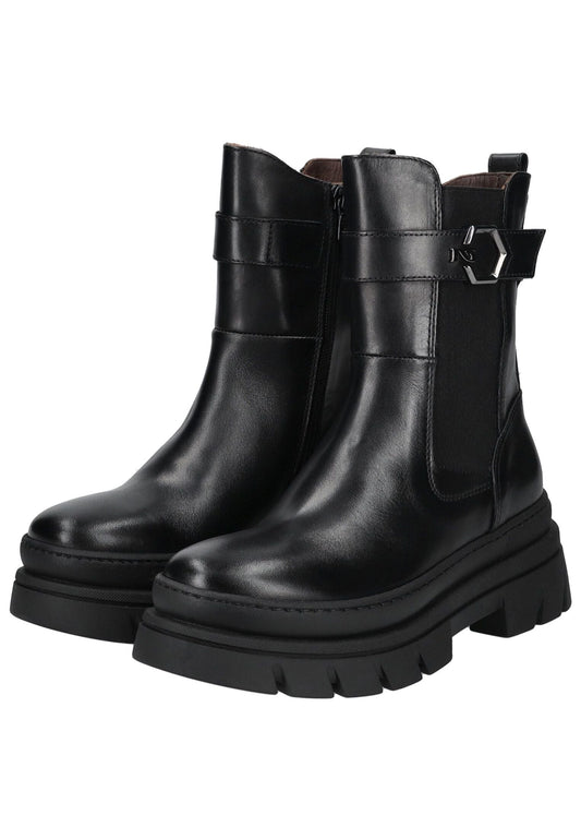 Nero Giardini Stiefelette Leder/Textil Schwarz