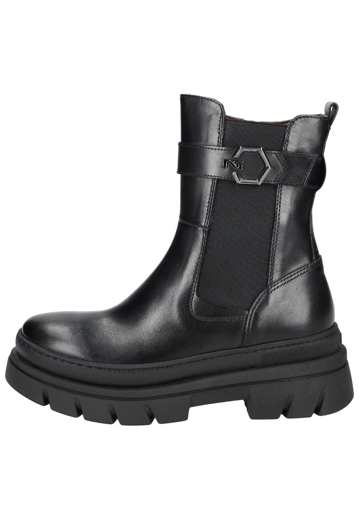 Nero Giardini Stiefelette Leder/Textil Schwarz