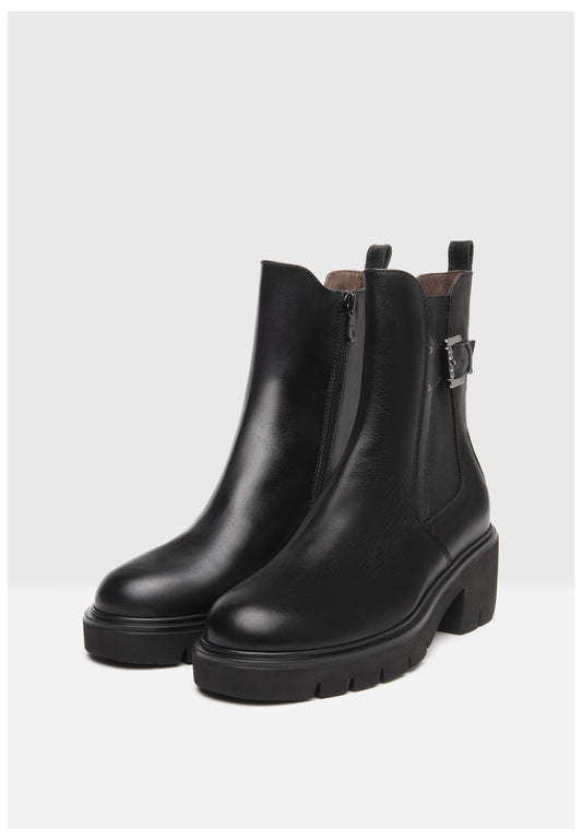 Nero Giardini Stiefelette Leder/Textil Schwarz