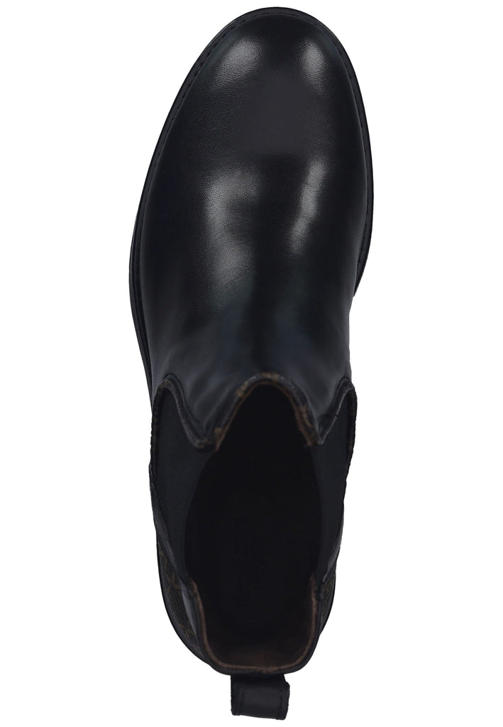 Nero Giardini Stiefelette Leder/Textil Schwarz Kombi