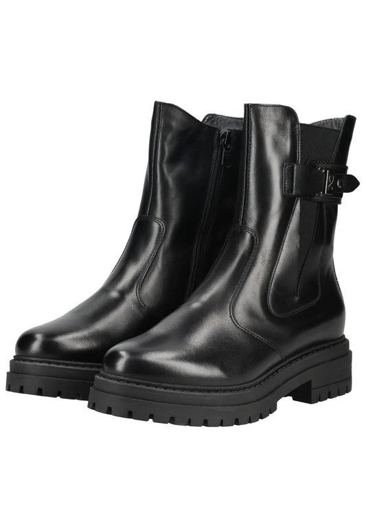 Nero Giardini Stiefelette Leder/Textil Schwarz Warmfutter