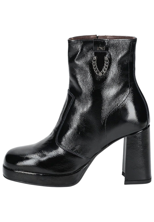 Nero Giardini Stiefelette Nappaleder Schwarz Lack