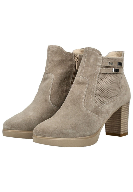 Nero Giardini Stiefelette Veloursleder Beige