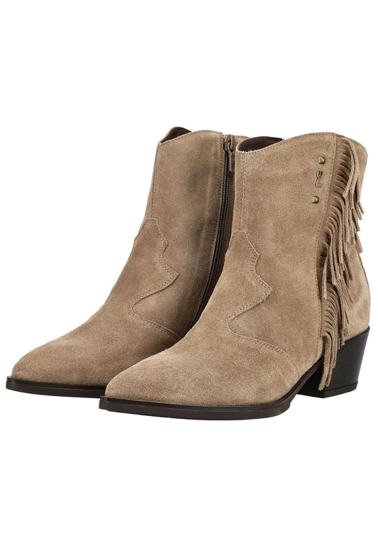 Nero Giardini Stiefelette Veloursleder Beige