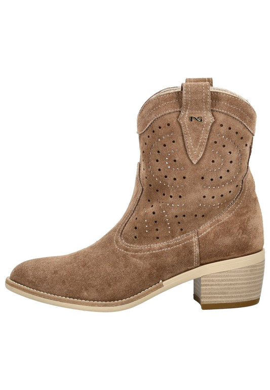 Nero Giardini Stiefelette Veloursleder Braun