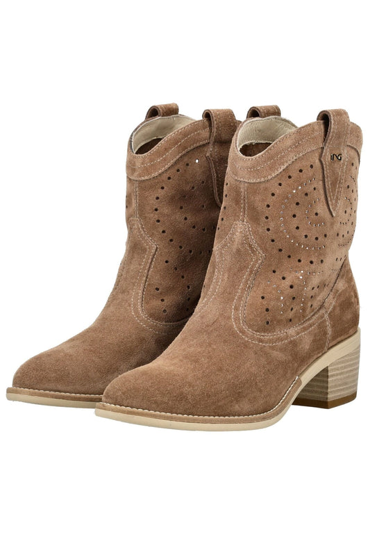 Nero Giardini Stiefelette Veloursleder Braun