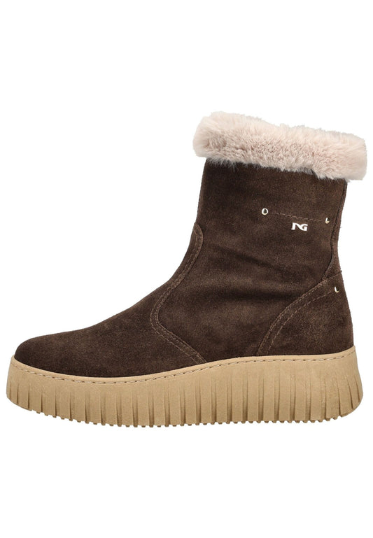 Nero Giardini Stiefelette Veloursleder Dunkelbraun