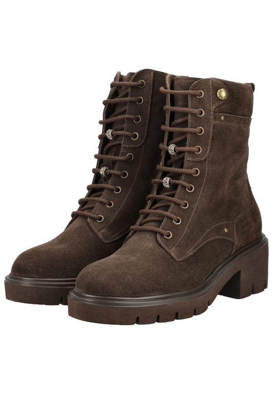 Nero Giardini Stiefelette Veloursleder Dunkelbraun