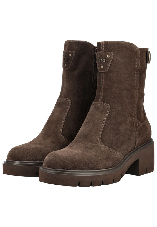 Nero Giardini Stiefelette Veloursleder Dunkelbraun