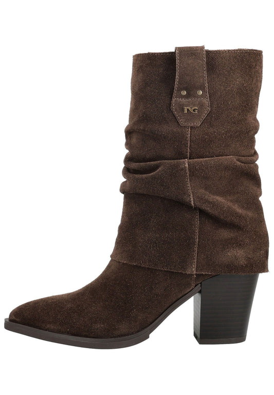 Nero Giardini Stiefelette Veloursleder Dunkelbraun