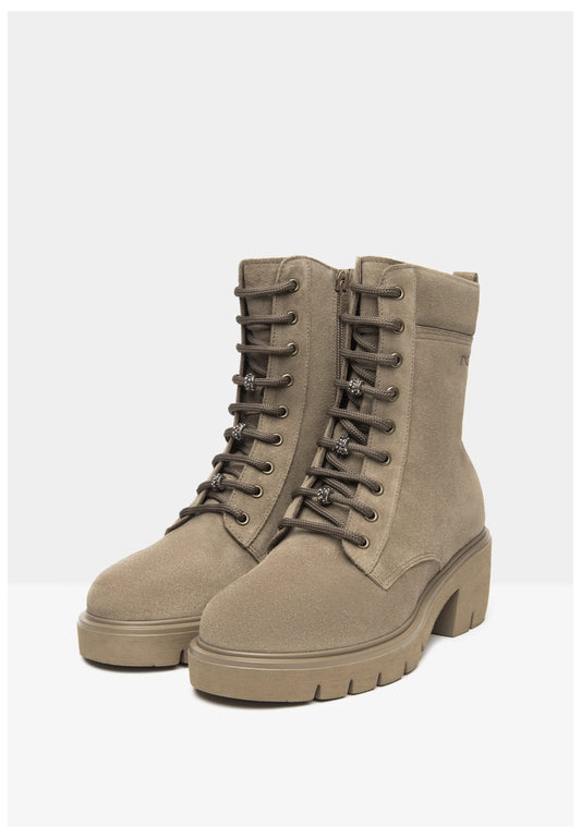 Nero Giardini Stiefelette Veloursleder Mittelbraun
