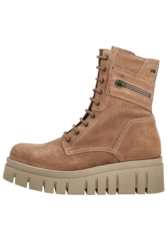 Nero Giardini Stiefelette Veloursleder/Textil Braun