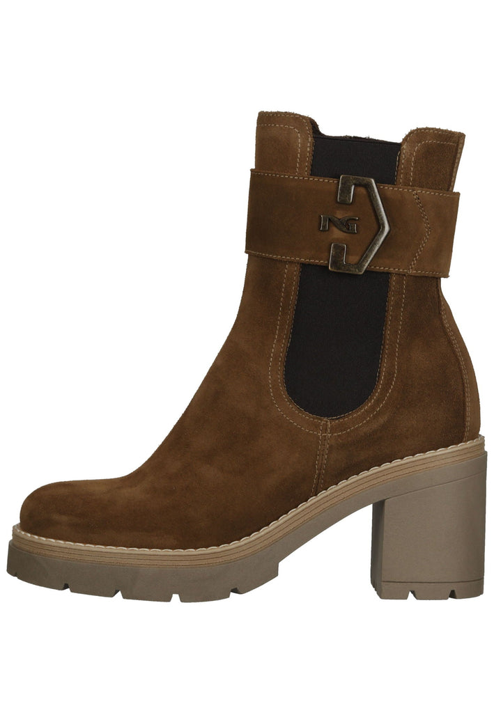 Nero Giardini Stiefelette Veloursleder/Textil Braun/Schwarz