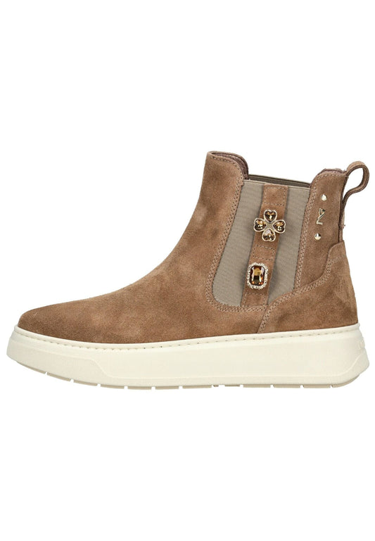 Nero Giardini Stiefelette Veloursleder/Textil Mittelbraun