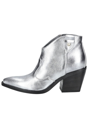 Stiefeletten Nero Giardini Stiefelette Leder Silber