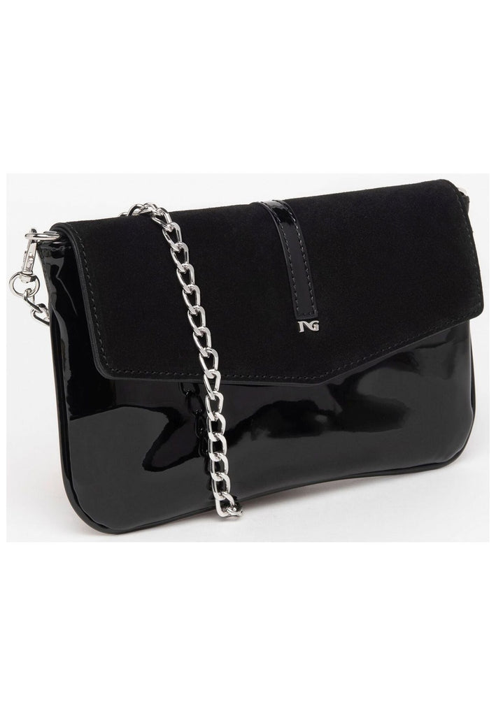 Nero Giardini Taschen Leder/Textil Schwarz Lack