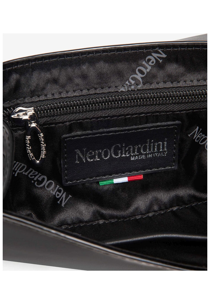 Nero Giardini Taschen Lederimitat Schwarz Lack