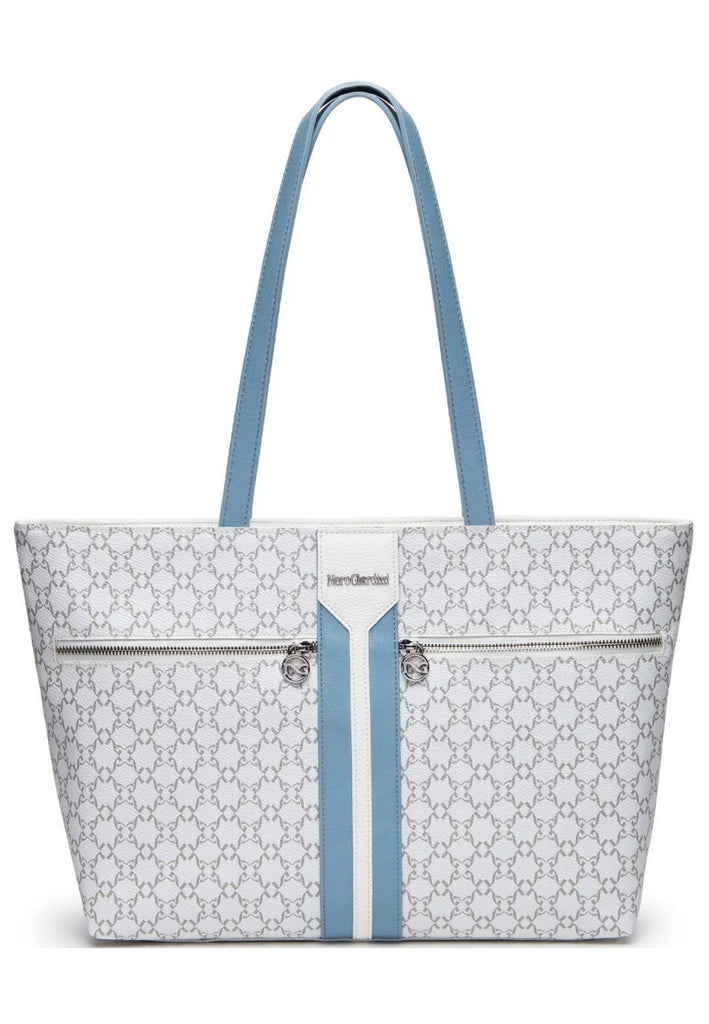 Nero Giardini Taschen Lederimitat Weiß/Blau