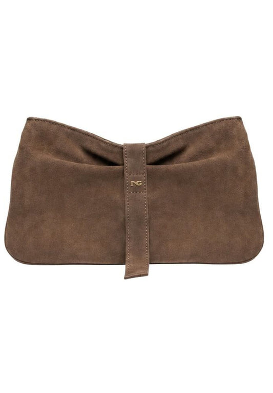 Nero Giardini Taschen Veloursleder Mittelbraun