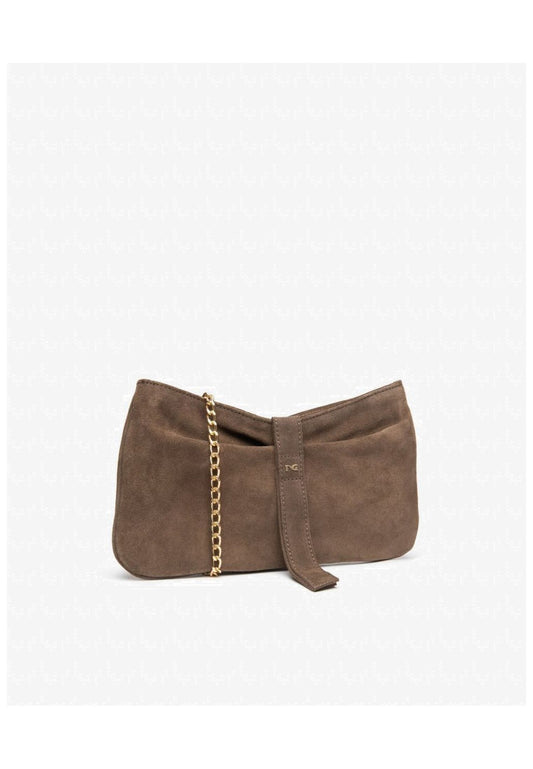 Nero Giardini Taschen Veloursleder Mittelbraun