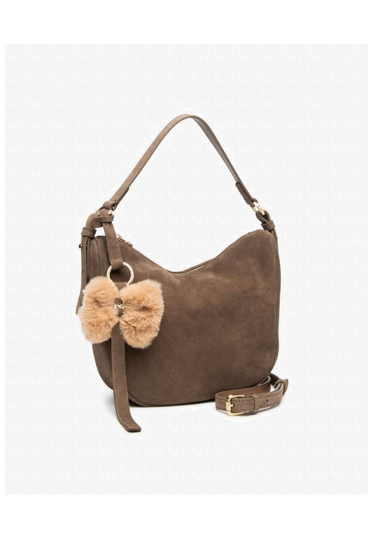 Nero Giardini Taschen Veloursleder Mittelbraun