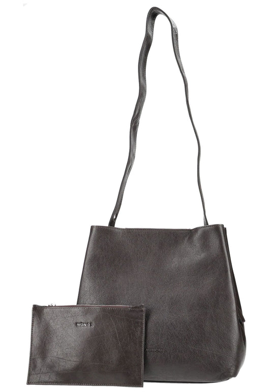 NUNOO Taschen Leder Dunkelbraun