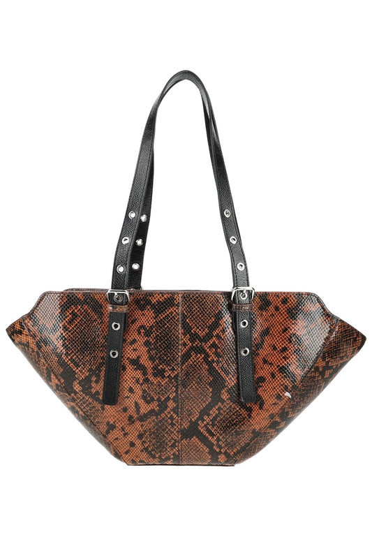 NUNOO Taschen Leder Schwarz/Braun