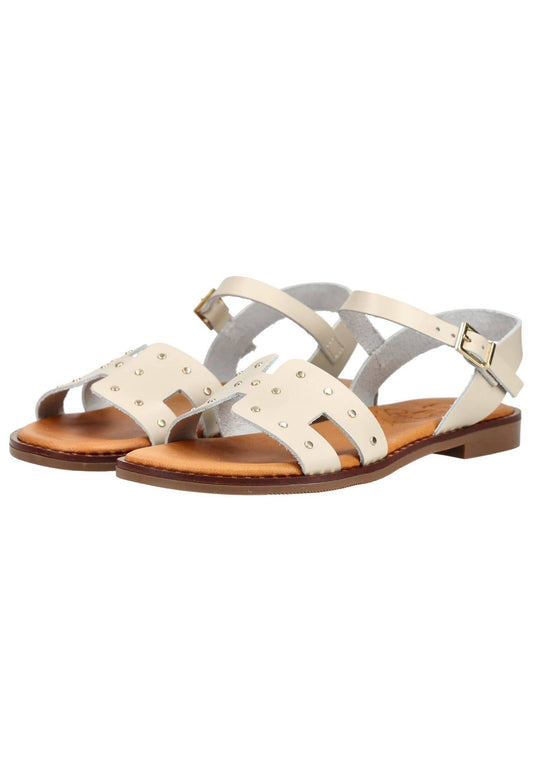 Oh! My Sandals Sandalen Leder Hellbeige