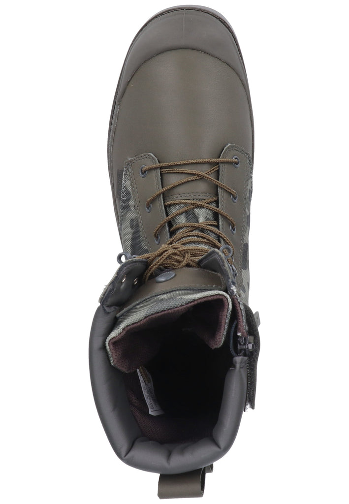 Palladium Stiefel Leder/Synthetik Olive