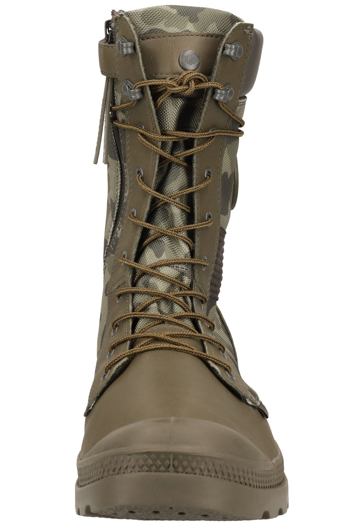 Palladium Stiefel Leder/Synthetik Olive