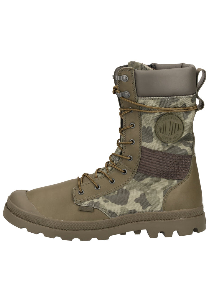 Palladium Stiefel Leder/Synthetik Olive