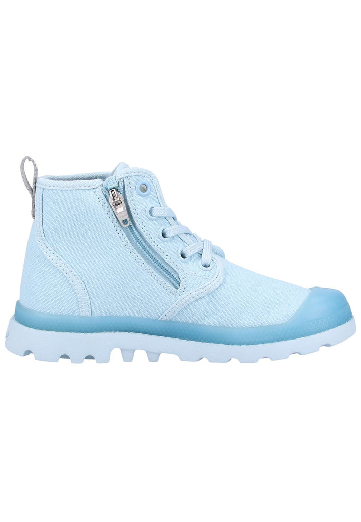Palladium Stiefelette Canvas Blau