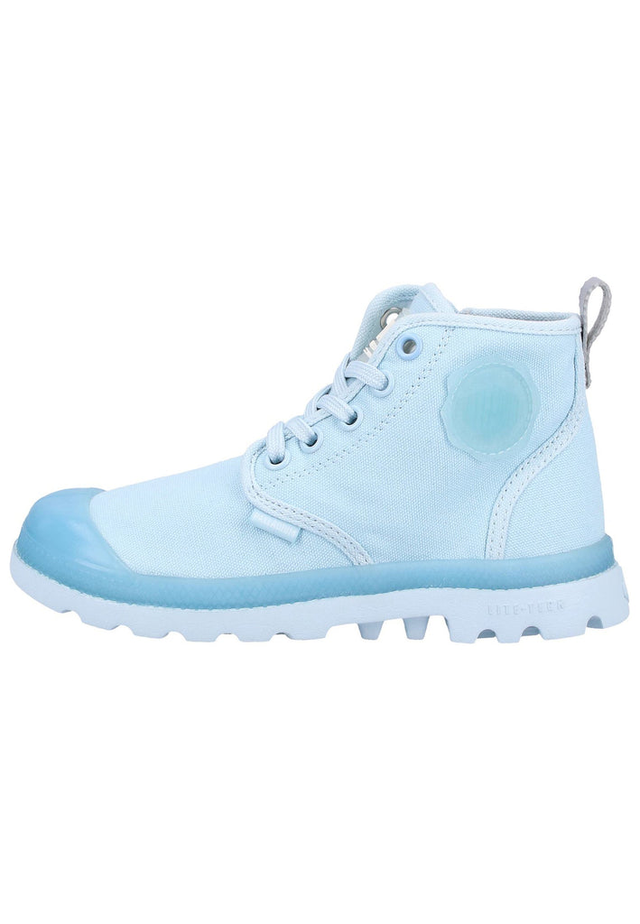 Palladium Stiefelette Canvas Blau