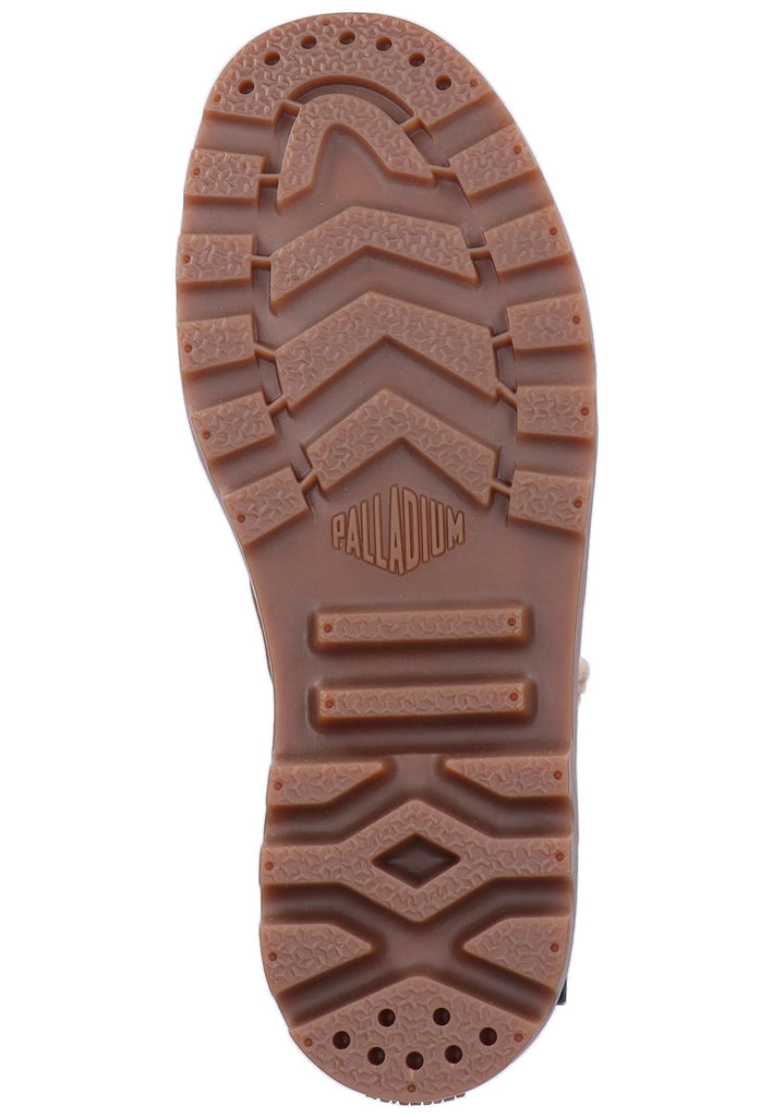 Palladium Stiefelette Canvas Braun