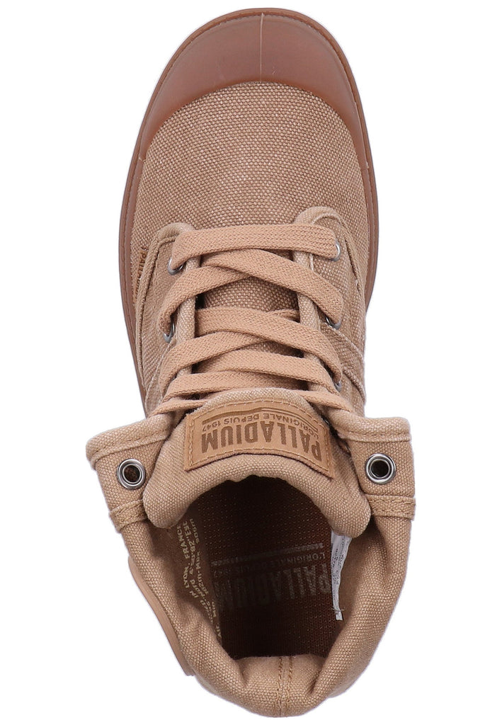 Palladium Stiefelette Canvas Braun