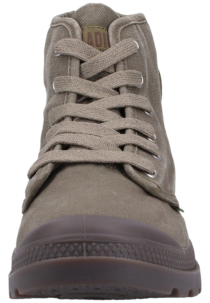 Palladium Stiefelette Canvas Dunkelgrün