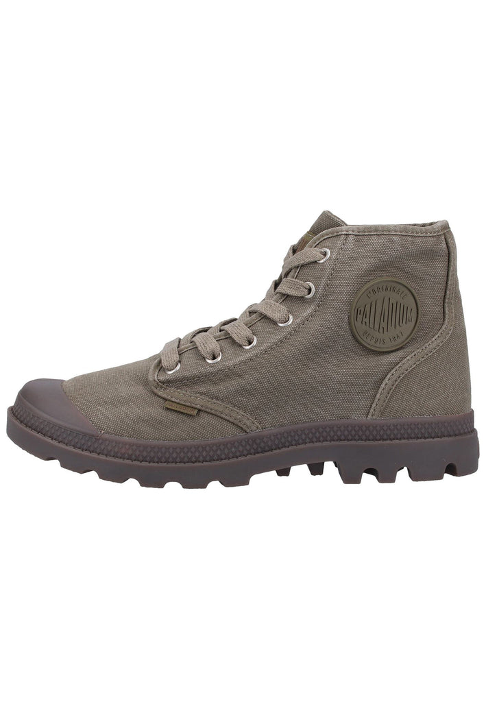 Palladium Stiefelette Canvas Dunkelgrün