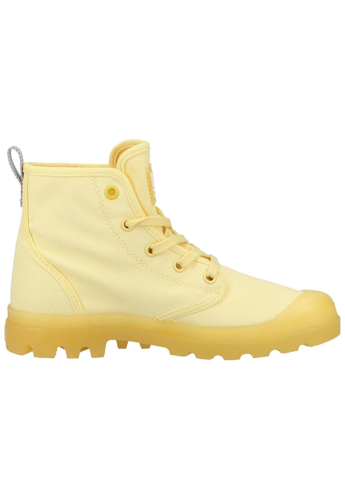 Palladium Stiefelette Canvas Gelb