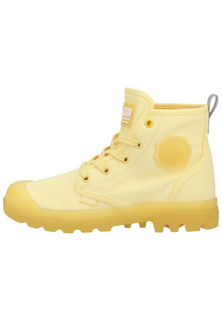 Palladium Stiefelette Canvas Gelb