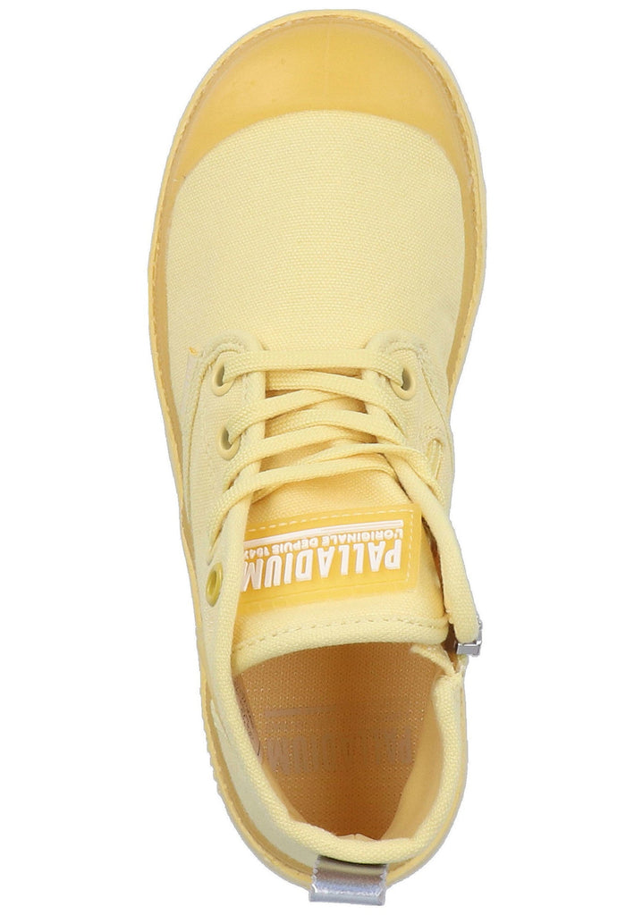 Palladium Stiefelette Canvas Gelb