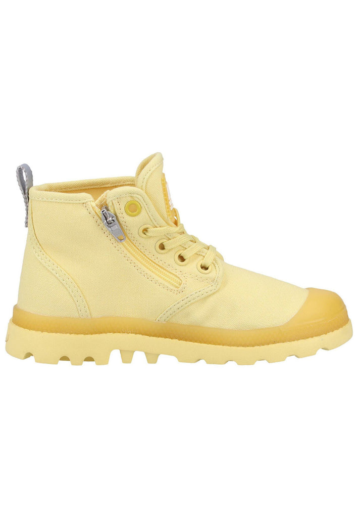 Palladium Stiefelette Canvas Gelb