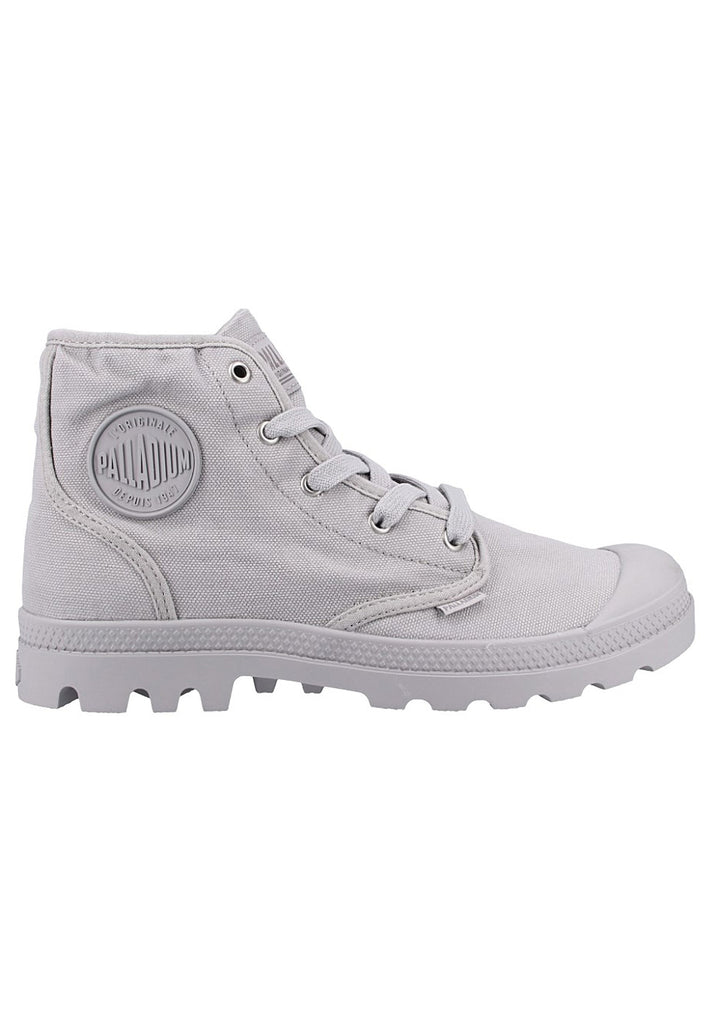 Palladium Stiefelette Canvas Grau