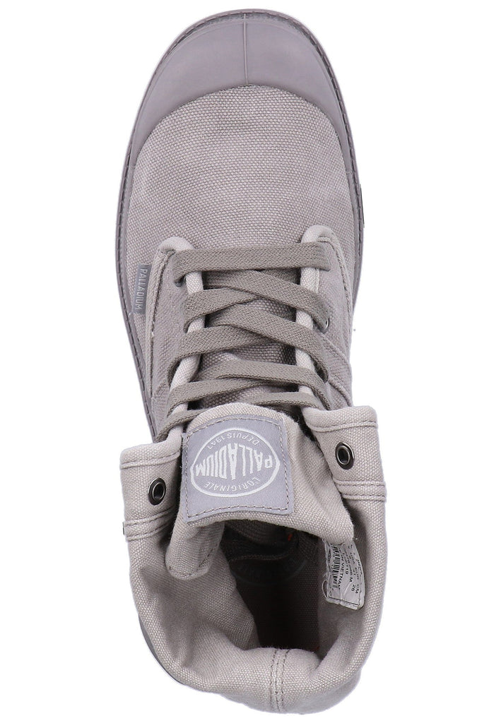 Palladium Stiefelette Canvas Grau