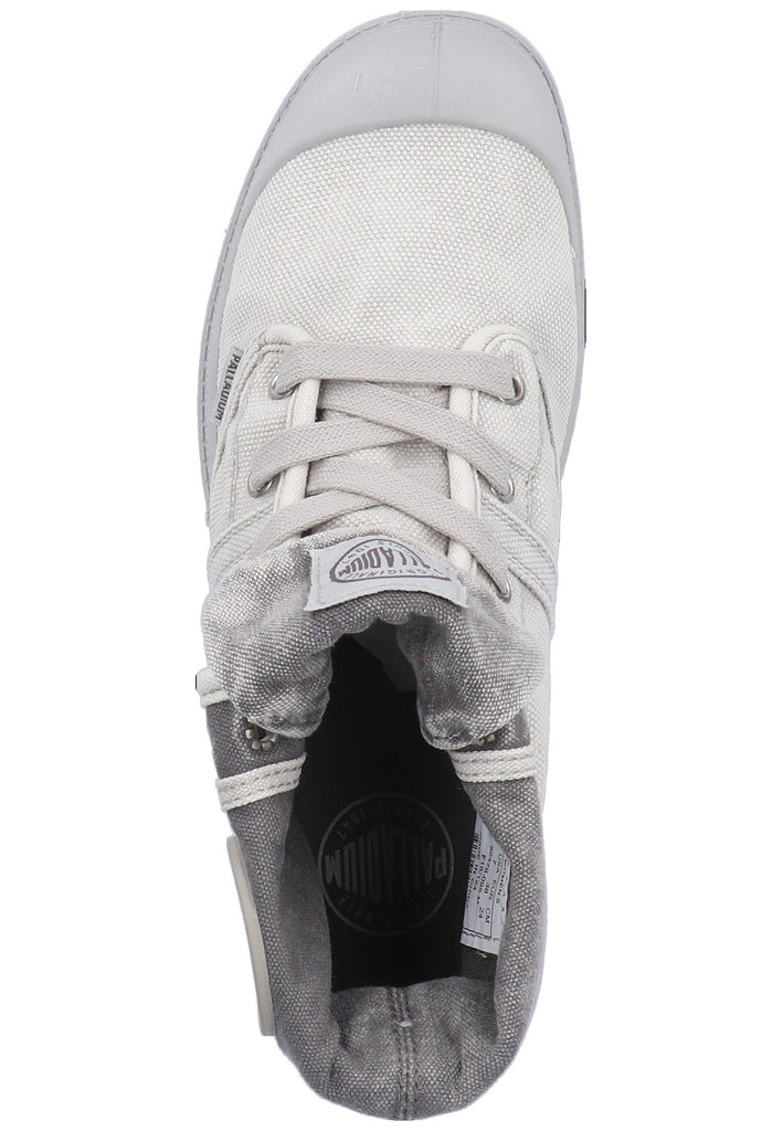 Palladium Stiefelette Canvas Grau