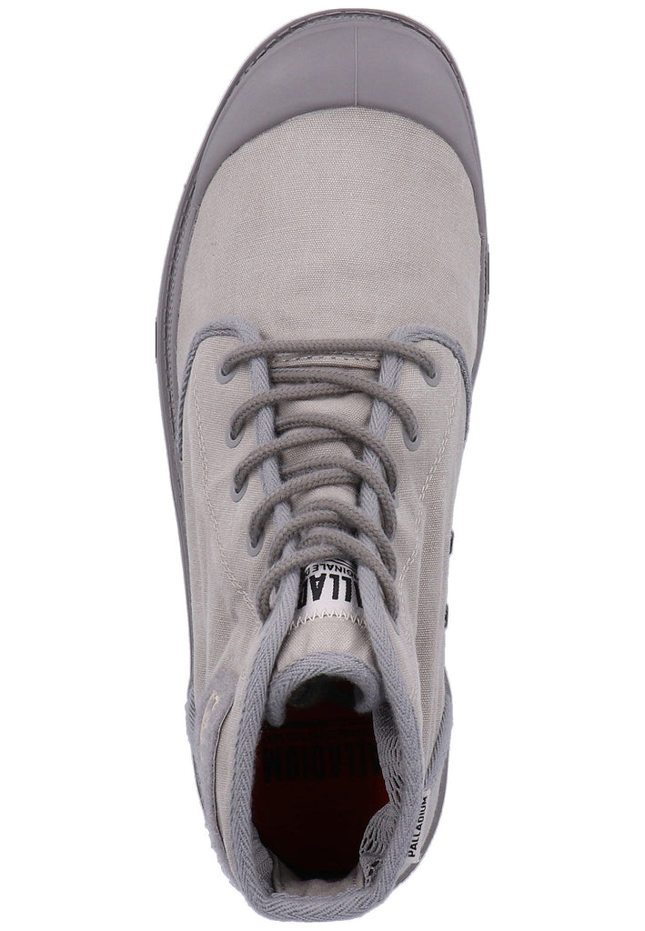 Palladium Stiefelette Canvas Grau