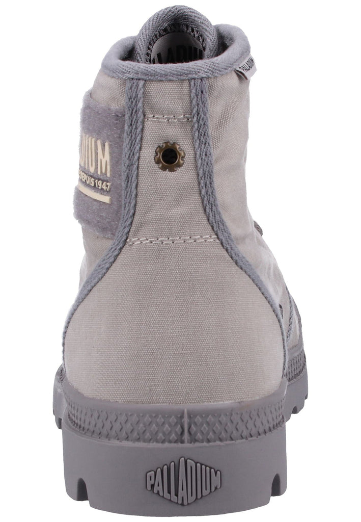 Palladium Stiefelette Canvas Grau