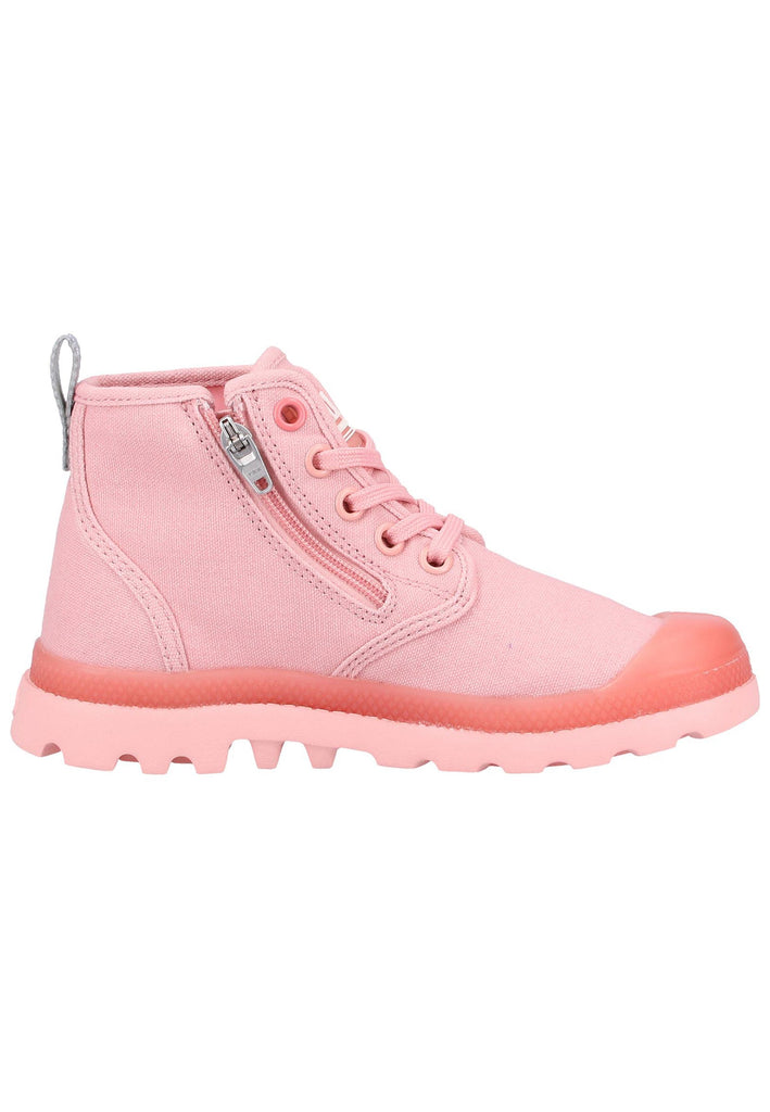 Palladium Stiefelette Canvas Rosa